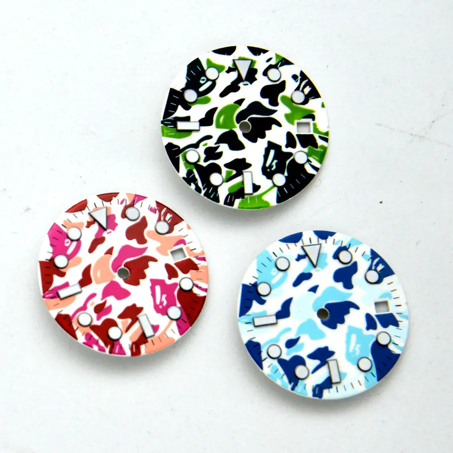 

Диск для часов Камуфляжная поверхность Немаркированный буквальный 28,5 мм 8200 2813 Механизм 8215