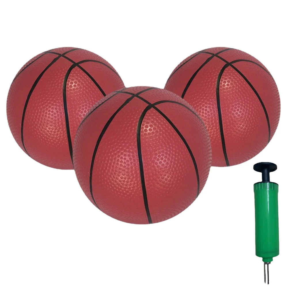 PVC Basketball for Kids, Children\'s Toy, Indoor and Outdoor Play, 9 Inch, 3 Pcs