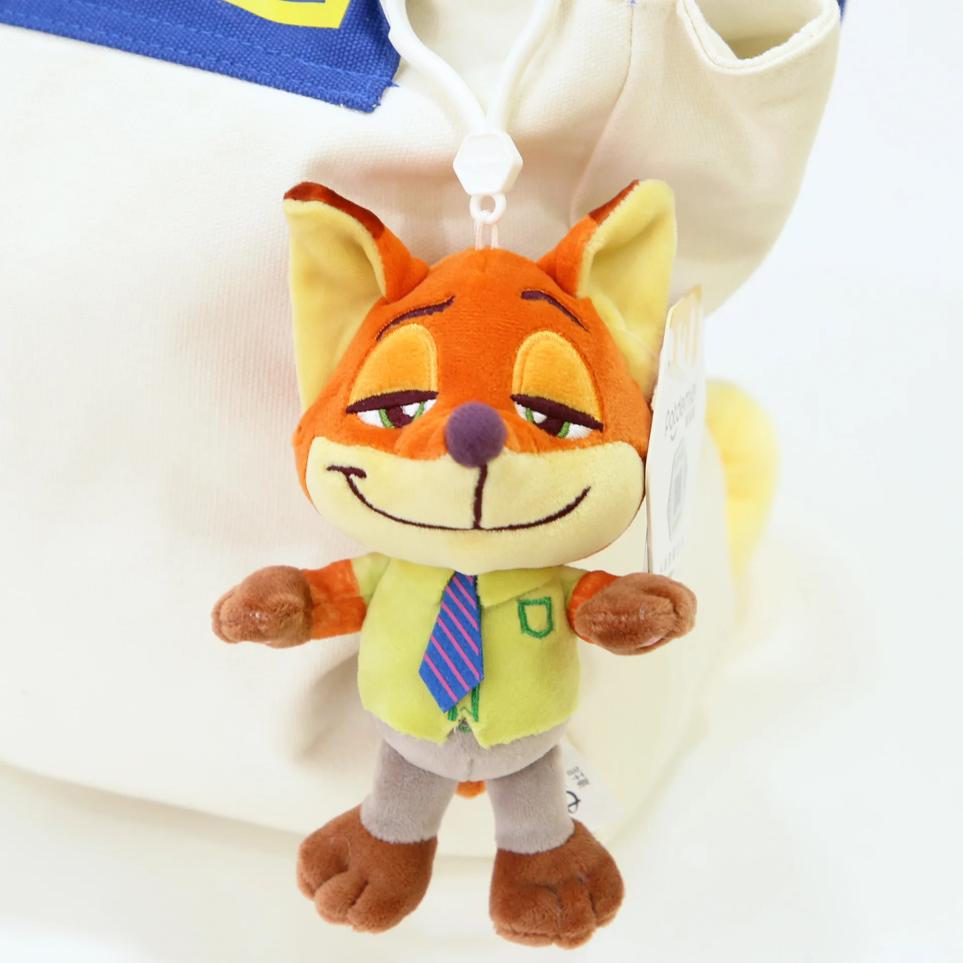 Kawaii Disney Anime Zootopia Judy Nick Peluche Portachiavi Ciondolo Cartoon Zaino Borsa Peluche Ciondolo Decorazione Regalo per bambini