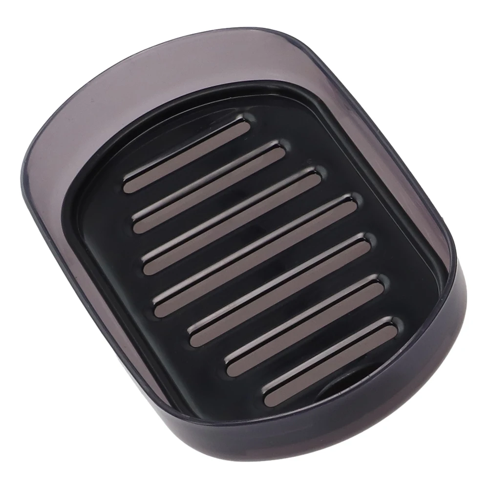 1pc Soap Box With Lid Travel Reusable Dish Holder Container Soap Case Bathroom Accessories PP Double Layer Drainage Net Handle