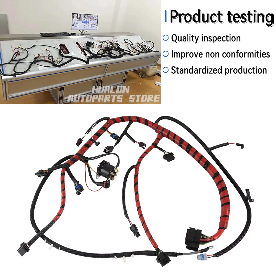 F6TZ-9A451-F Wiring Harness Fit for Ford F250 F350 F450 7.3L 1994 1995 1996 F-Super Duty Diesel F6TZ-9A451-F