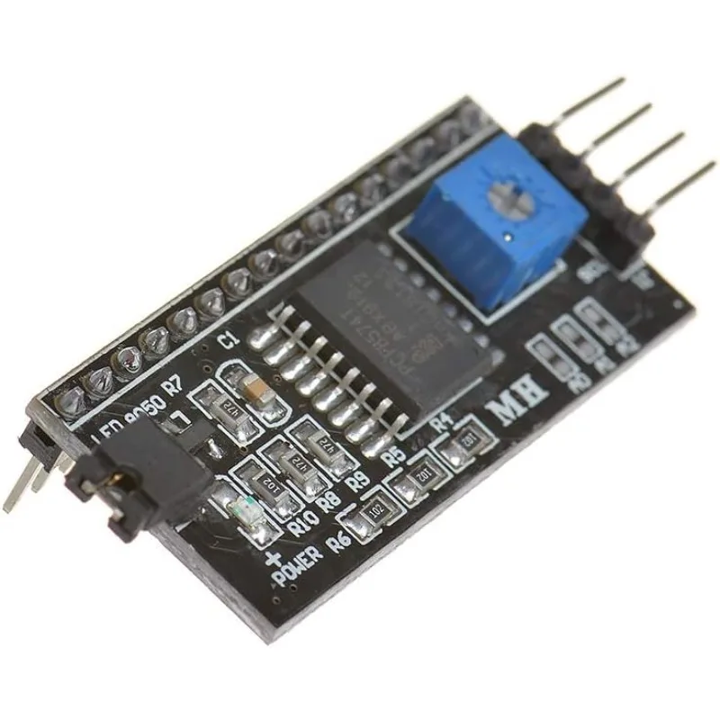 5/10 SZT. Płytka Interfejsu Szeregowego IIC I2C LCD1602 2004 z Niebieskim Podświetleniem, Adapter Wyświetlacza LCD, Płytka Rozszerzeń PCF8574 dla Arduino — zdjęcie produktu 2