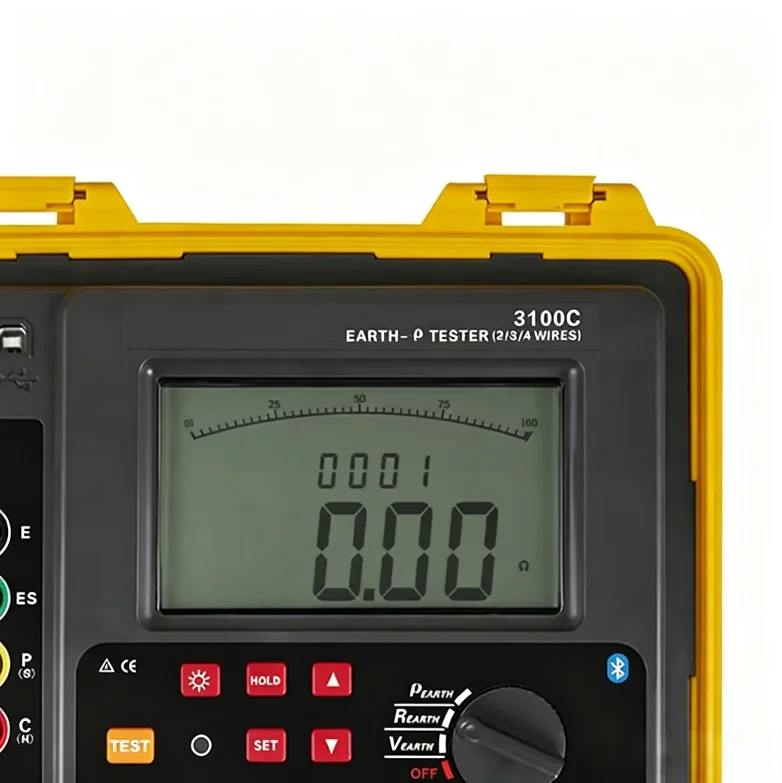 NEW ETCR3100C Digital Earth Resistance Meter 30kΩ Soil Resistivity Tester IP65 Protection Grounding Voltage AC 600V