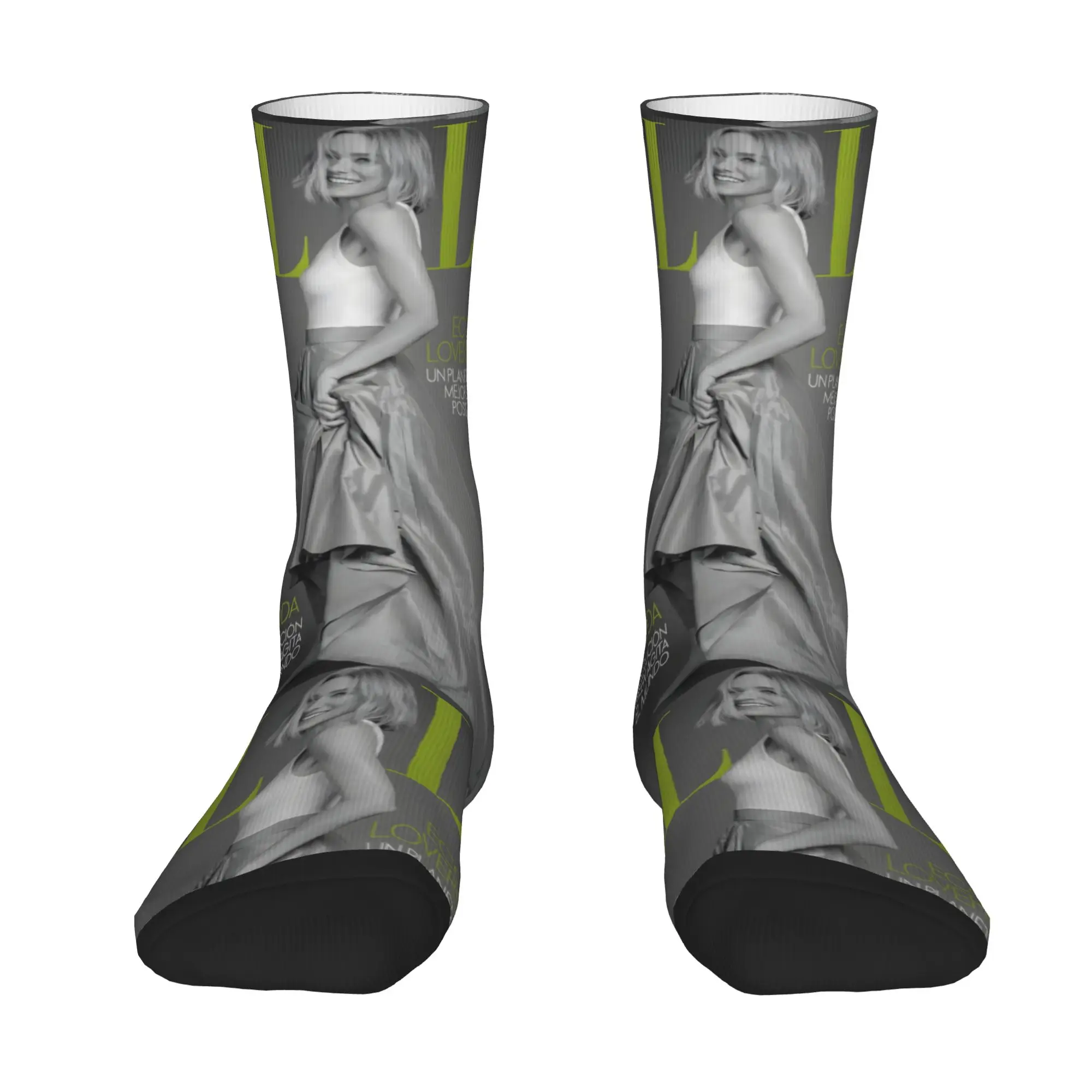 1 Pair Happy Funny Men's Sock Naomi Watts Retro Harajuku  Street Style Novelty Seamless Crazy Sock Gift Printed