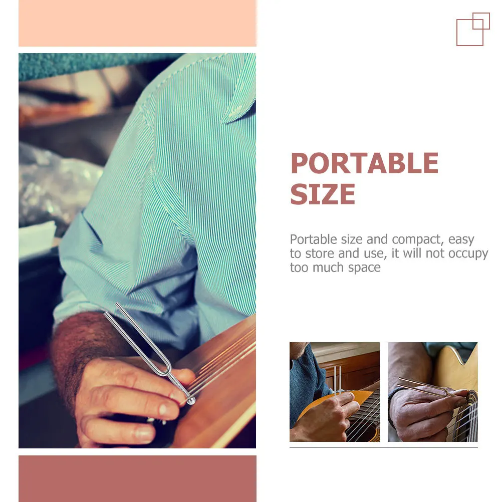 

3Pcs A 440Hz Tuning Forks Guitar Tuning Fork Music Instrument Accessory Sturdy Rust-Resistant Metal Compact Size Easy Storage