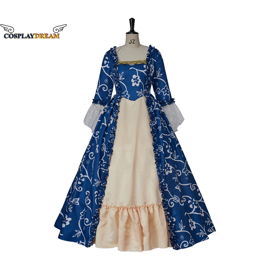 Vestido de princesa Retro para mujer, traje Medieval Victoriano de encaje, elegante Vestido largo de cintura alta, manga acampanada, Vestido de palacio