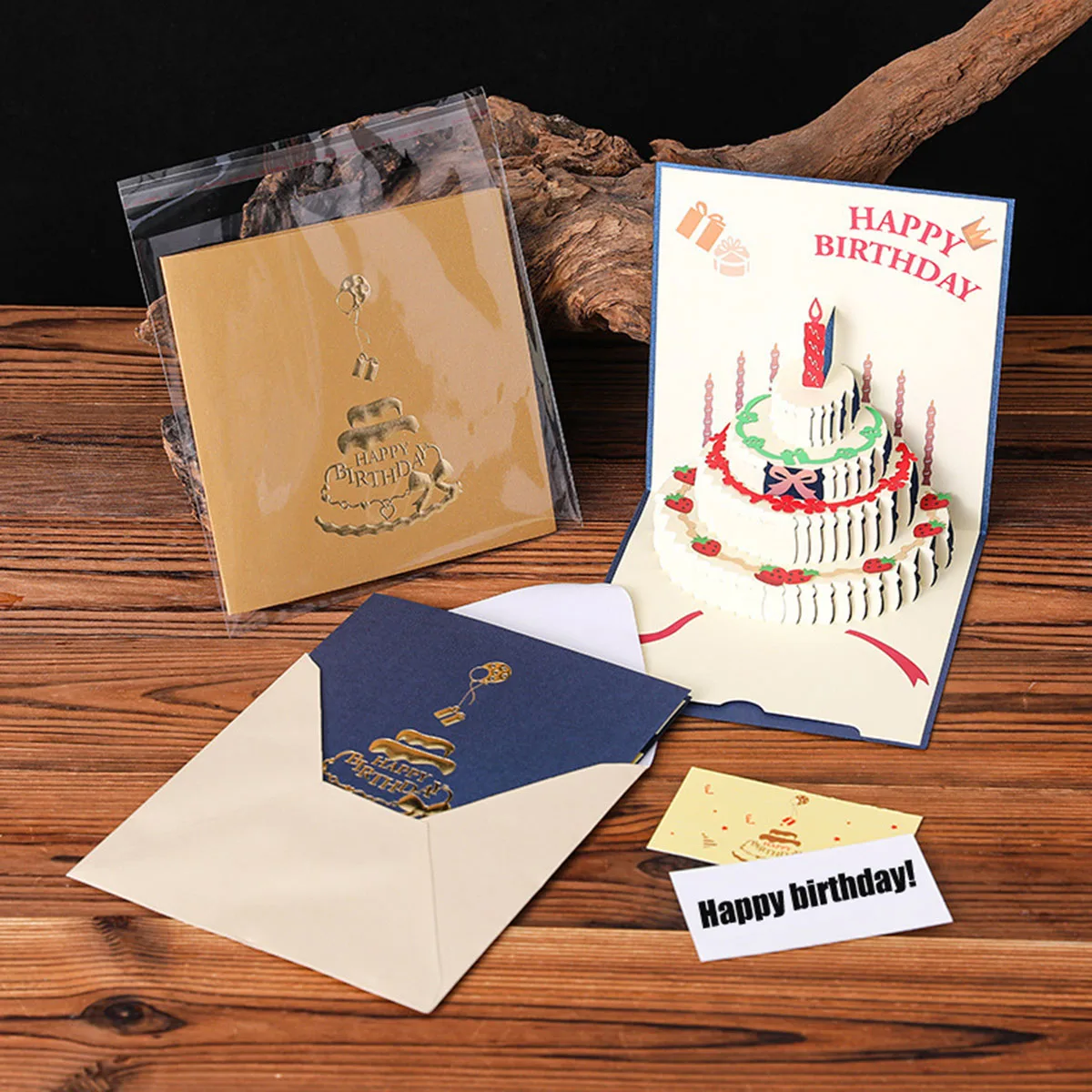 Birthday Greeting Cards 3D Pop Up Gift Card Gift Cards with Envelope Wedding Decorations for Tables