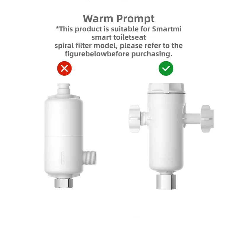 Smartmi – élément filtrant pour siège de toilette, Version mise à niveau, filtre en spirale, 5 ohm, Filtration PP coton