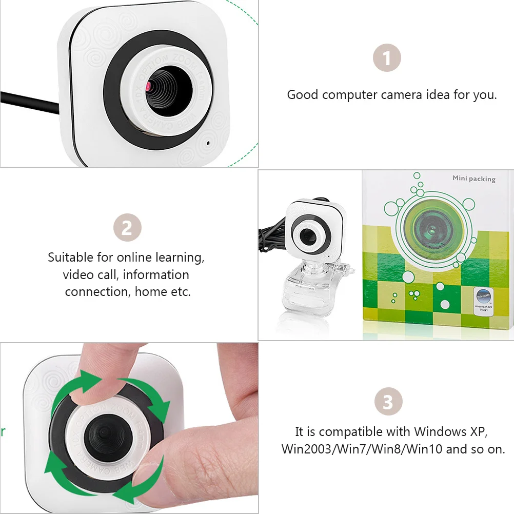 

Usb Camera For Desktop Notebook Home Office Online Learning Video Call Clear Image Compatible With Windows Xp To Win10