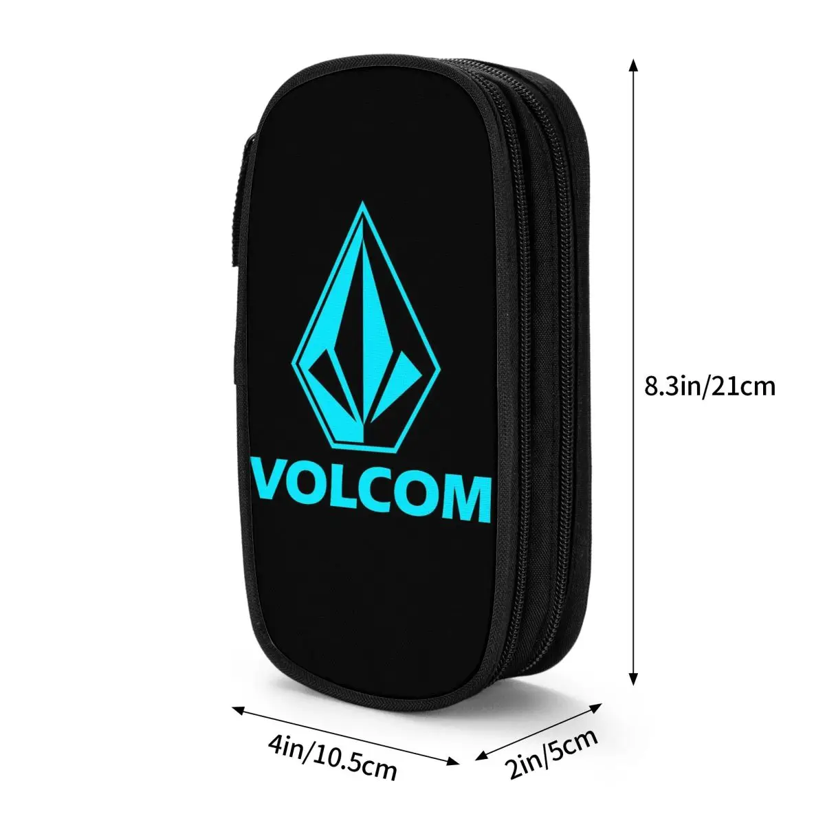 Volcom Logo (4) Pencil Cases Large Storage Pen Bags Pen Box Pencil Pouch For Boys Girls Students Stationery School Office