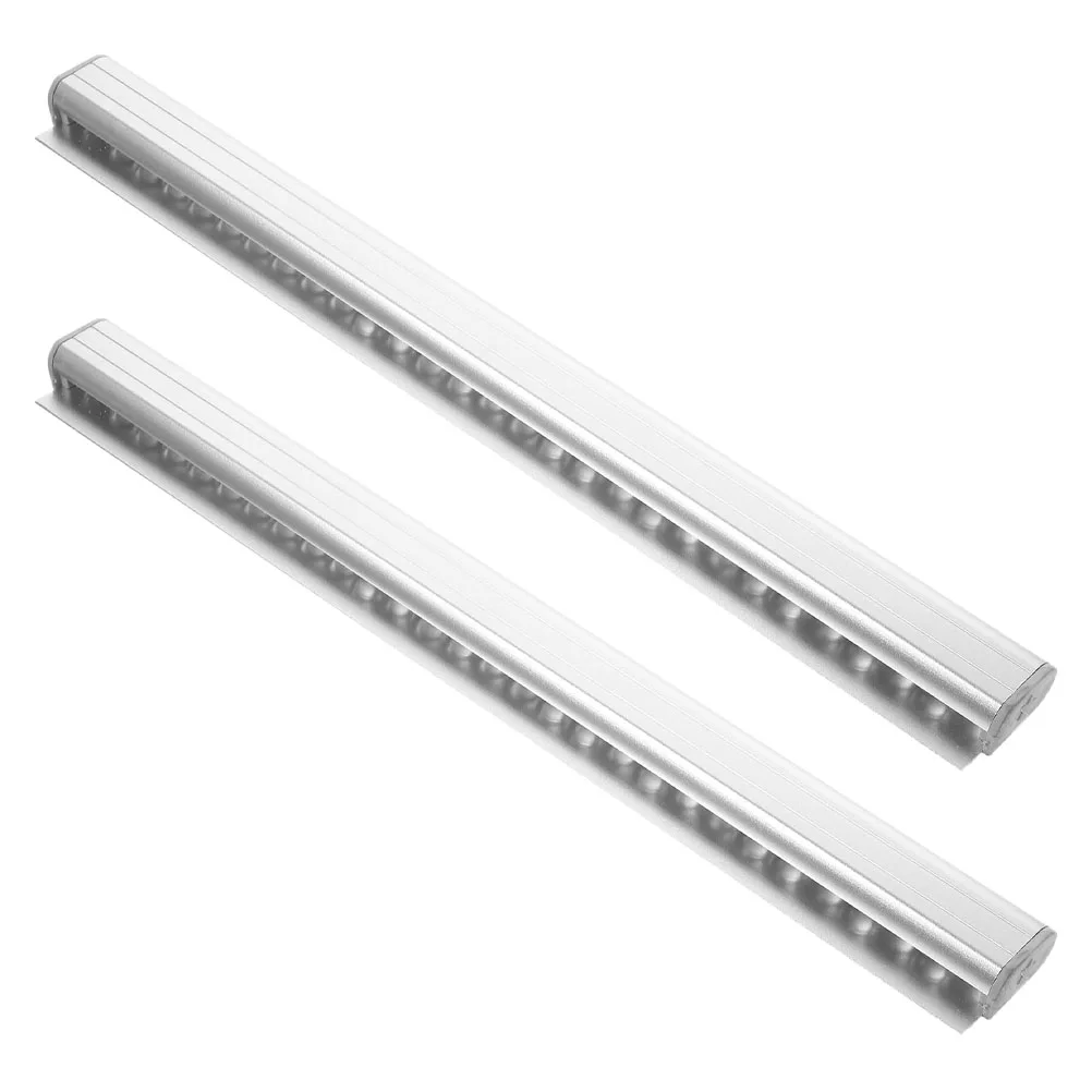 

2pcs Ticket Holder for Restaurant Kitchen Receipt Organizer Material Easy Install Remove Sliding Rack Display Organize