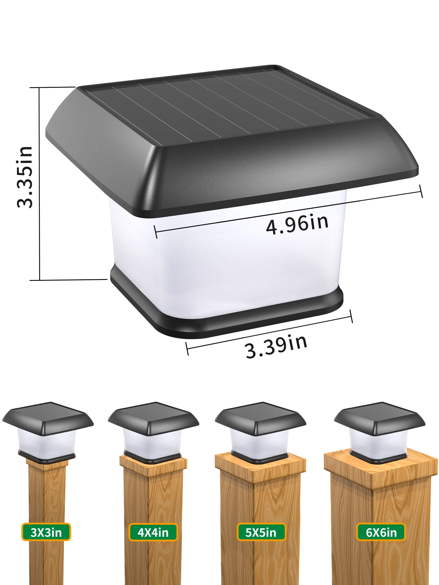 Yler amp-Lampe solaire d'extérieur, avec télécommande, réglable sur trois documents, étanche