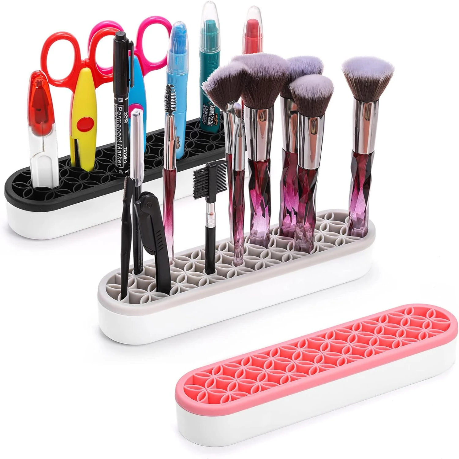 Upgrade your beauty routine with this stylish and convenient silicone makeup organizer - Stay organized and simplify your daily