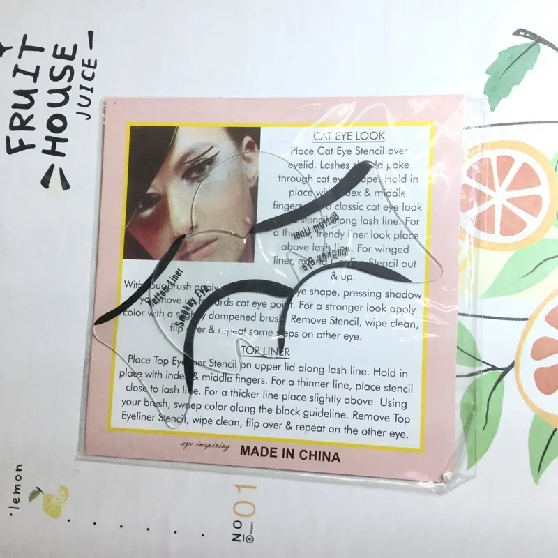 استنسل تحديد العيون، بطاقة قالب الحواجب، أداة مكياج ظلال العيون، نماذج استنسل تحديد العيون المجنحة، أدوات تشكيل القالب، 10 قطع