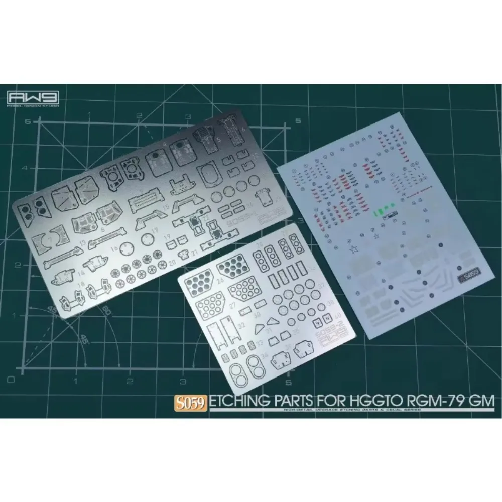 

MADWORKS S59 HG 1/144 RGM-79 GM Плечевая пушка/детали улучшения плечевого отсека Обновление травления металлических деталей и наклеек