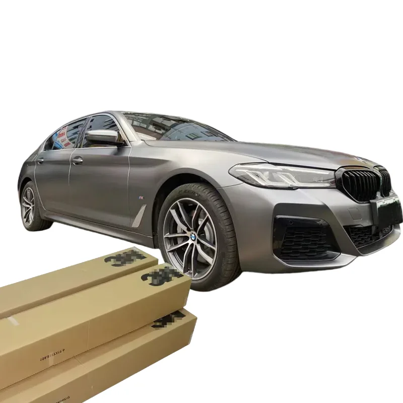 

3M PET Electro Optic Metal Titanium Ash 1.52*17m Car Color Change Changing Paint Protection Vinyl Stickers Decals Wraps Films