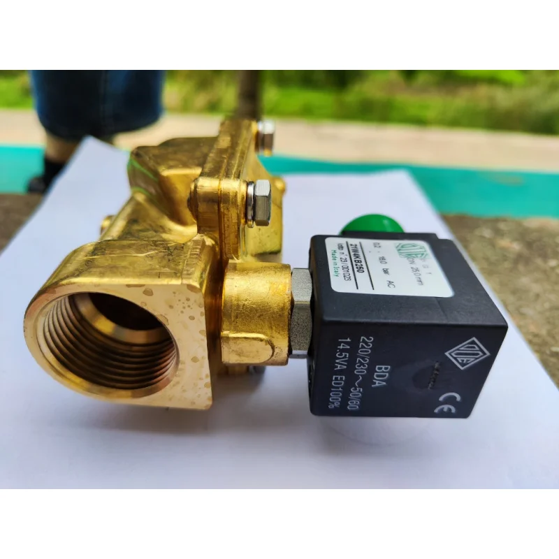 1 pcs สําหรับต้นฉบับถอดอิตาเลี่ยน ODE วาล์วขดลวดแม่เหล็กไฟฟ้าทองเหลืองเกลียว 2 ปกติปิดประเภท 21W4KB250