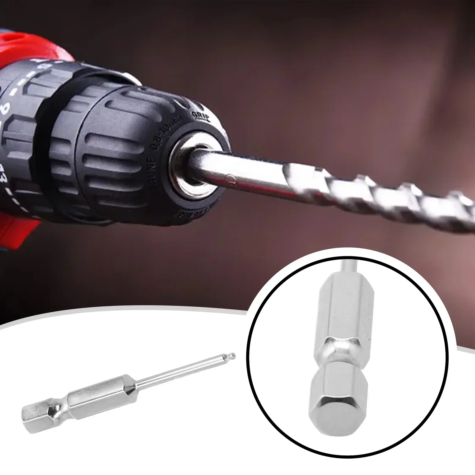 50mm Hex Screwdriver Bit Ball End Long Magnetic Driver Bit Ball Head Driver Bit Hand H1.5 H2.5 H3 H4 H5 H6 H8 H10