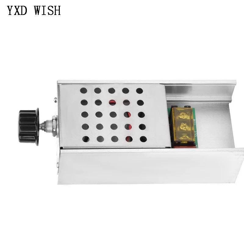 AC 220V 6000W SCR Voltage Regulator Controller Electronic Dimmer Thermostat Motor Speed Controller Volt Regulater Mold with Case