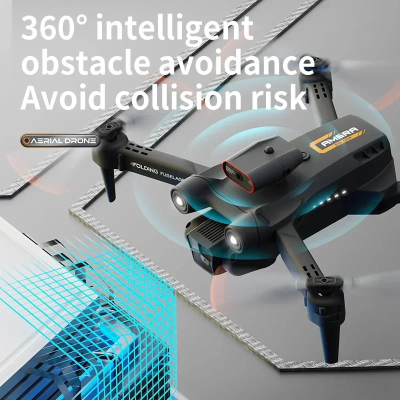 Drone professionnel M17 Max 8K, triple caméra 90 ° HD ESC, flux optique, positionnement, hélicoptère RC pliable, WIFI, FPV, LED, UAV