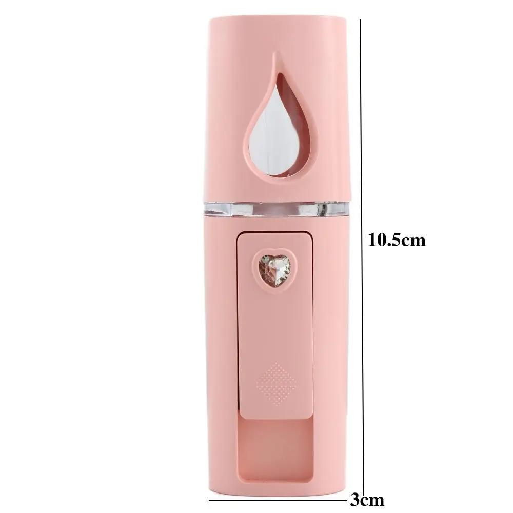 Pulverizador Facial Nano Recarregável para Meninas Ferramentas de Cuidados com a Pele Hidratante Handy Face Steamer Máquina de Pulverização de Névoa Umidificador Facial USB