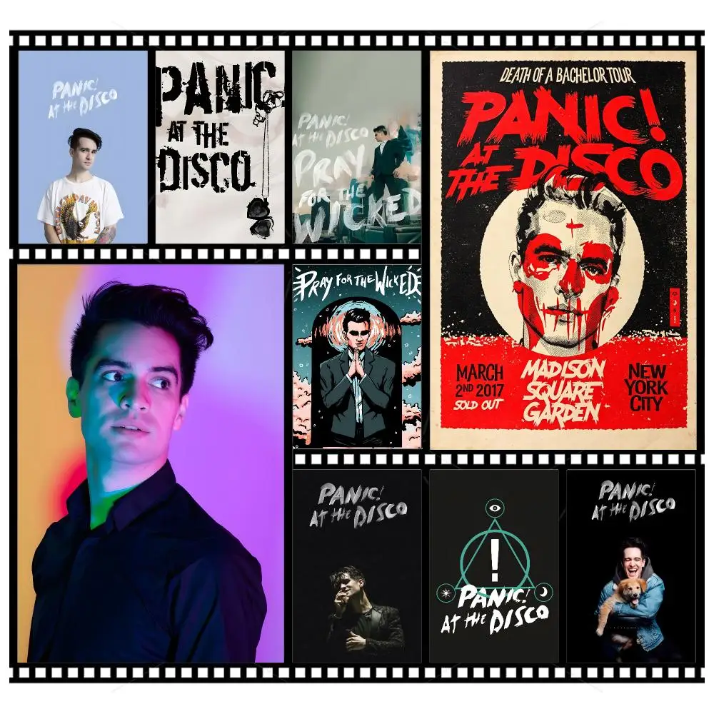 Pop Punk P-Panic At The Disco Poster Wall Art Poster HD Waterproof PP Print Bedroom Living Room Office Decor Gift