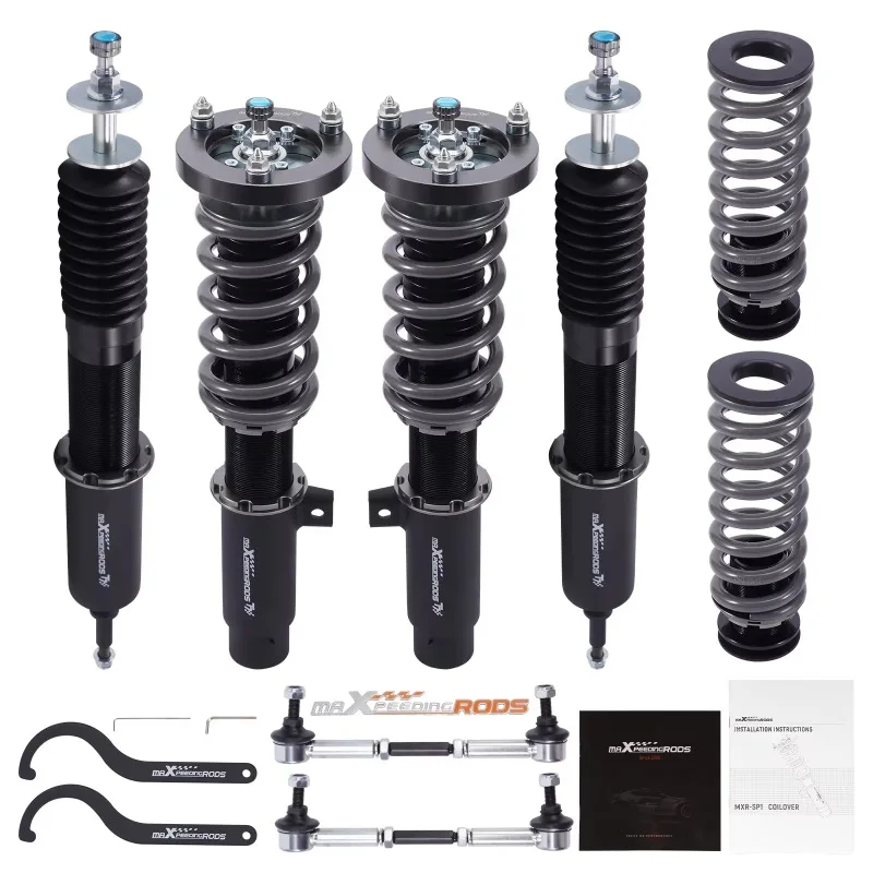 

ДЛЯ BMW 3 серии E90 E91 E92 2006-2011 RWD MaXpeedingrods 24-ступенчатые демпферы койловеры опускающая подвеска
