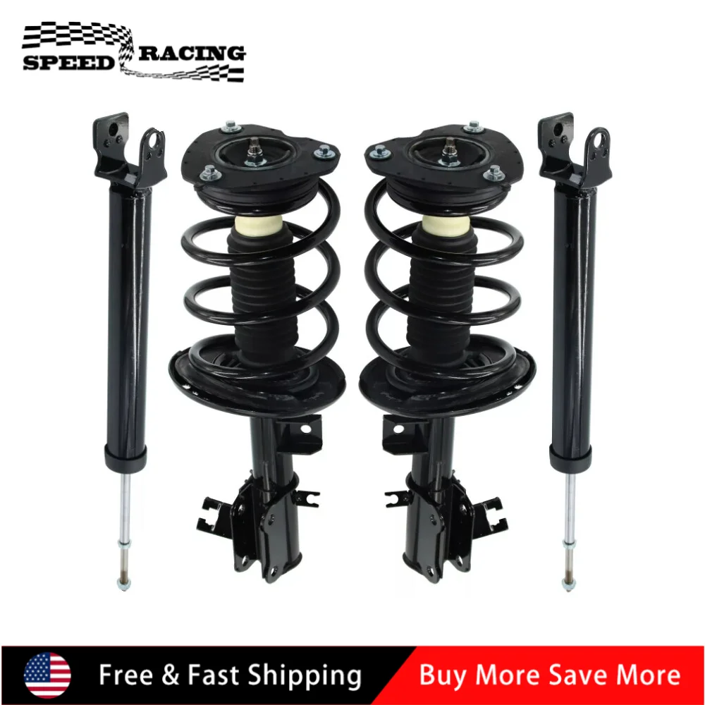 

172392 172393 349075 For 2013 - 2018 Nissan Altima Front Struts With Coil Spring Rear Shocks Absorbers