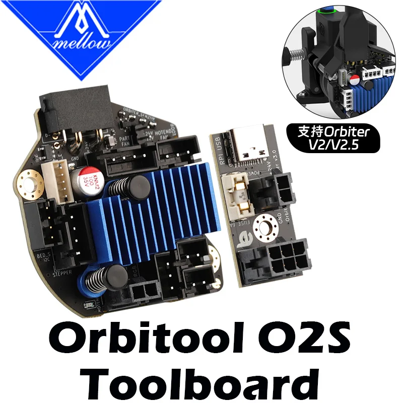 

Новейшая нагревательная плата Mellow LDO Orbitool O2S USB Tool - для Orbiter Extruder V2.5 O2 USB Klipper Voron DIY Запчасти для 3D-принтера