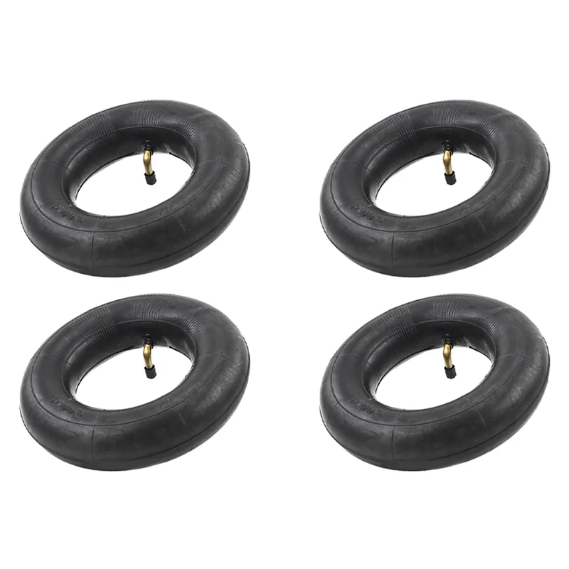 

ABHT-Pack Of 4 Inner Tubes With TR87 Valve For Wheelbarrow, Sack Truck, Handcart 3.00-4, 10X3, 260X85 Black