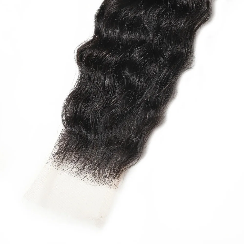 12-22 インチ人毛ディープウェーブ 2x6 レース閉鎖透明スイスレース事前摘み取り 150% 密度フルエンドナチュラルカラー