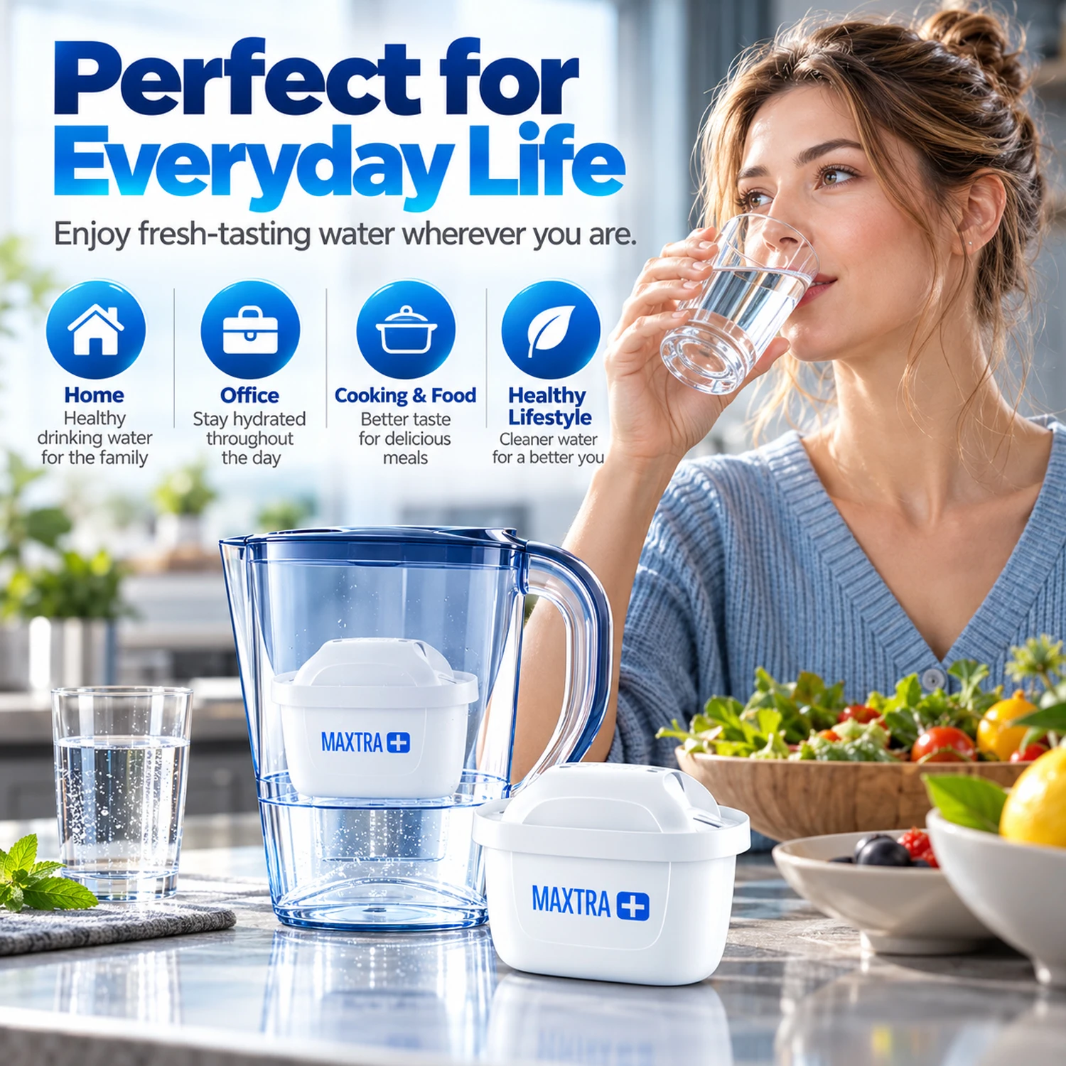 Brita Maxtra Water Filters Cartridge Activated Carbon Reduce Chlorine Limescale for Brita Series Jug Station Purifier Dispenser image 6