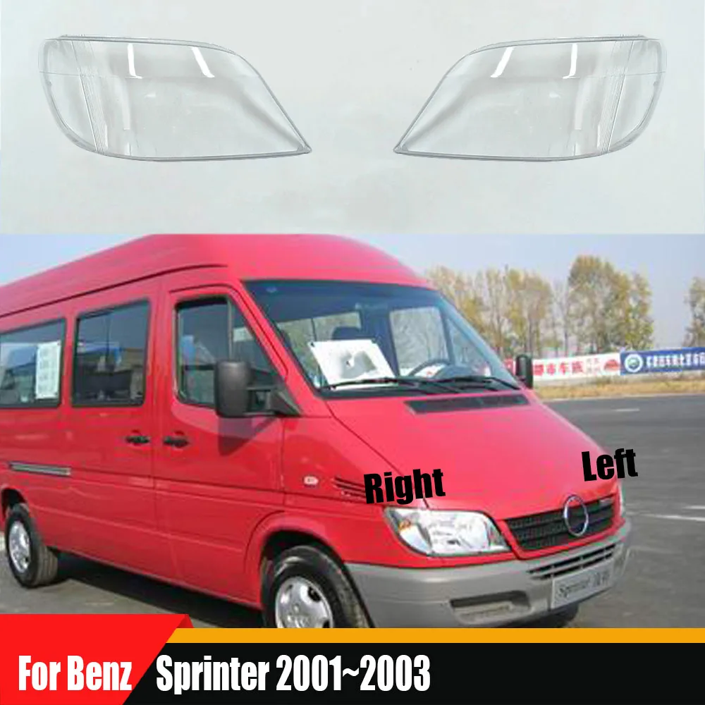 

For Benz Sprinter 2001 2002 2003 Headlight Cover Transparent Headlamp Shell Lens Replace Original Lampshade Plexiglass