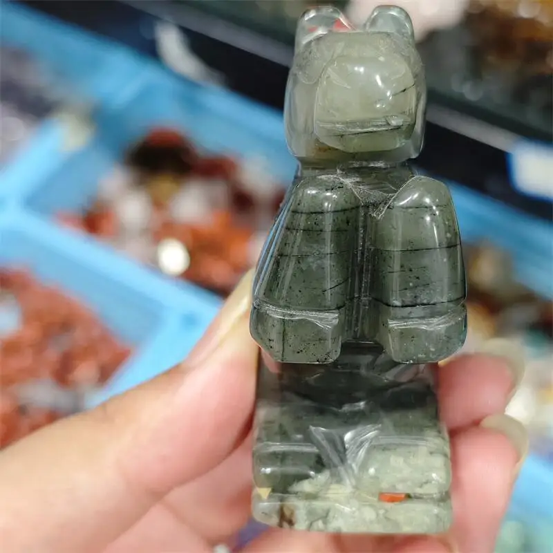 Natural Blood Stone Horse Carving Animal Reiki Healing Fengshui Stone Exquisite Holiday Crafts Decorate Holiday Gifts 1pcs