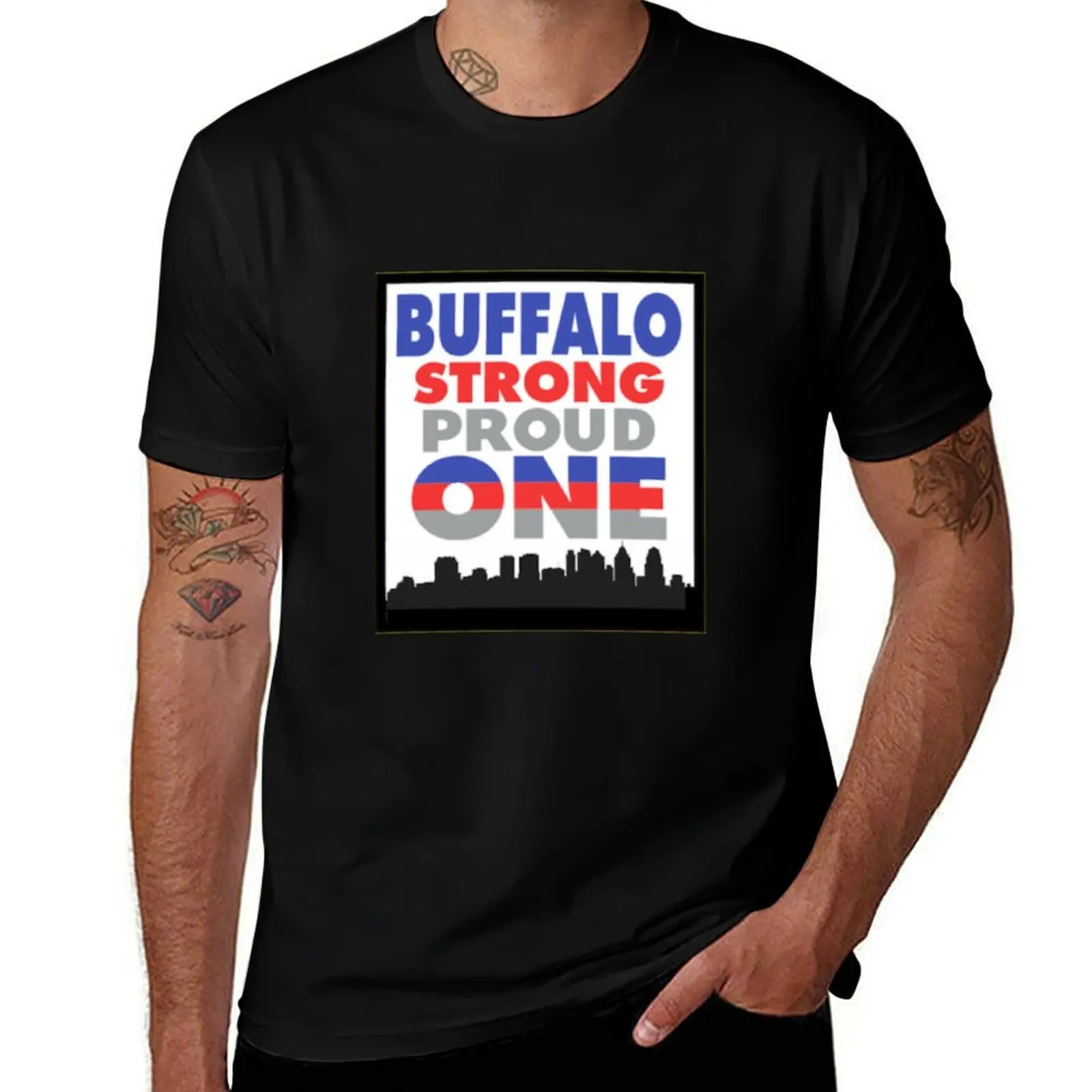 Buffalo Strong, Proud, One - T-shirt « ALL PROFITS DONATED TO BUFFALO CHARITIES » grande taille, t-shirt assorti à toutes les occasions