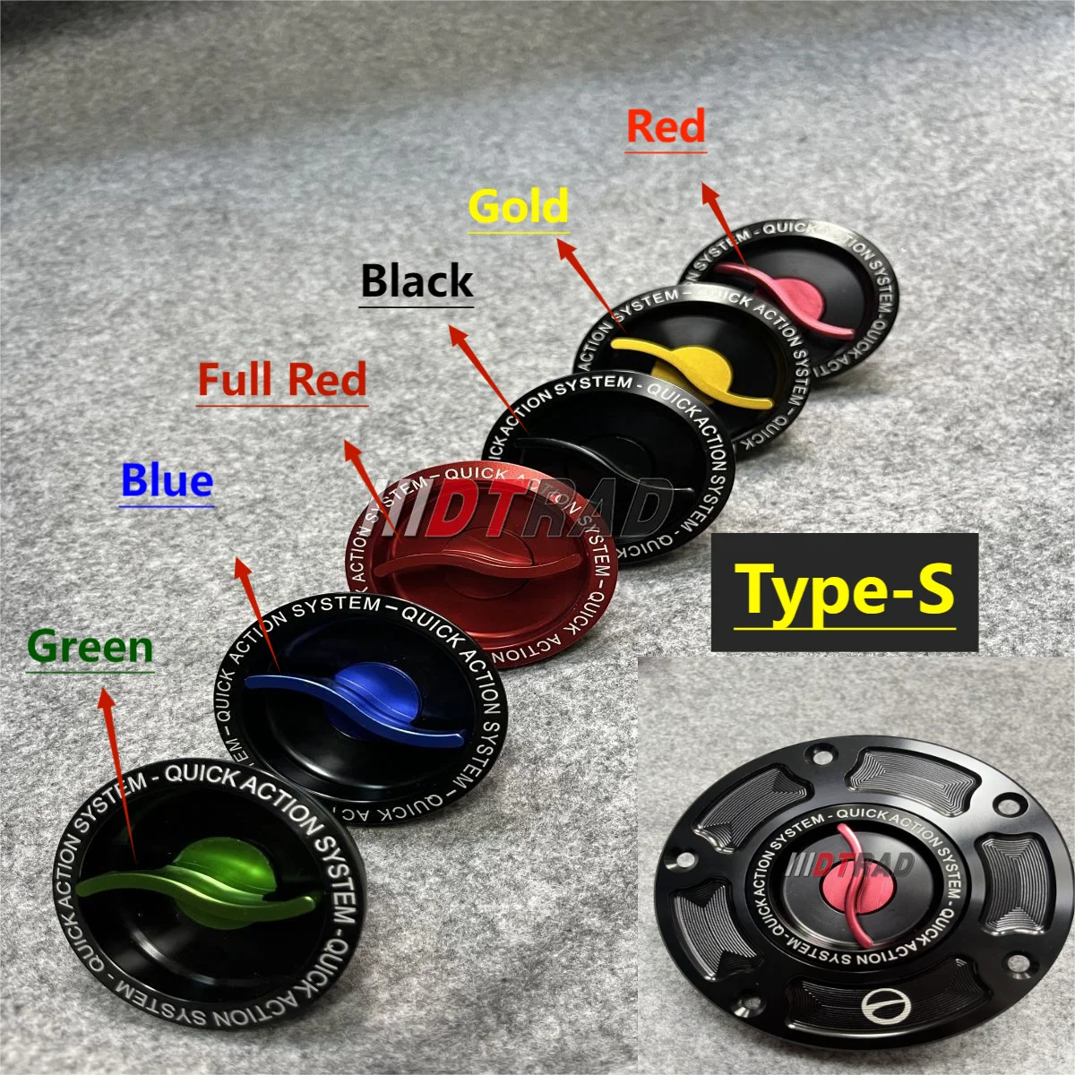 

Replace button core Motorcycle Accessories Aluminum CNC Quick Fuel Tank Cap Center Replacement Button