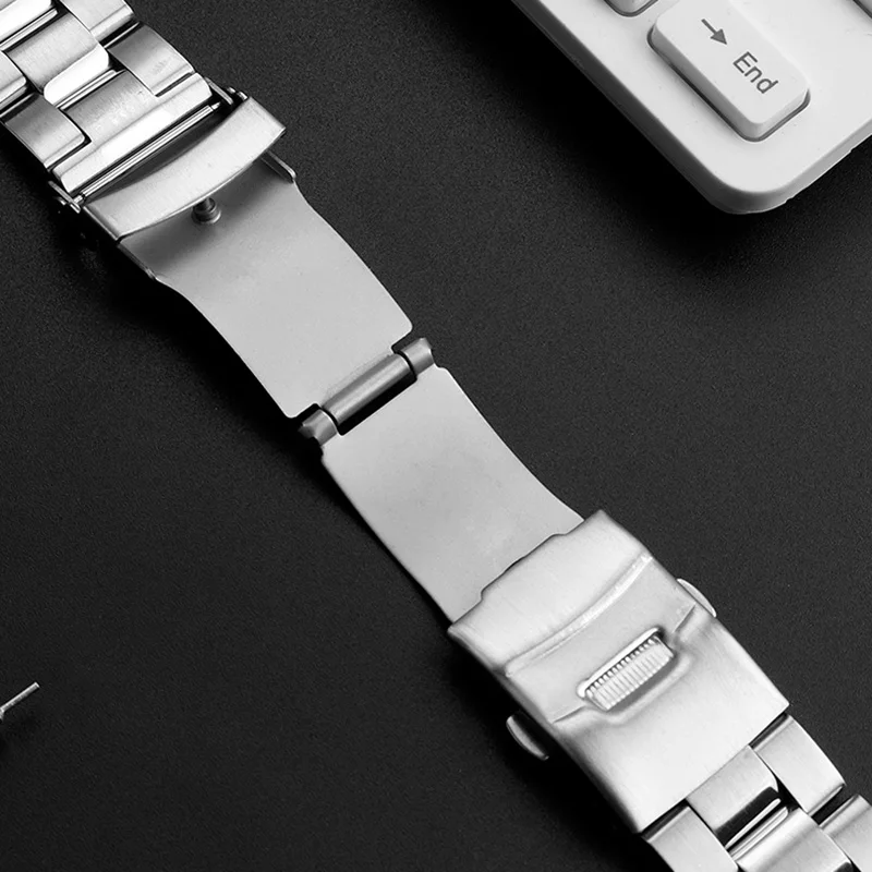 Arc mouth stainless steel bracelet for Casio Edifice metal series EF-527D precision steel watchband with accessories 22mm strap