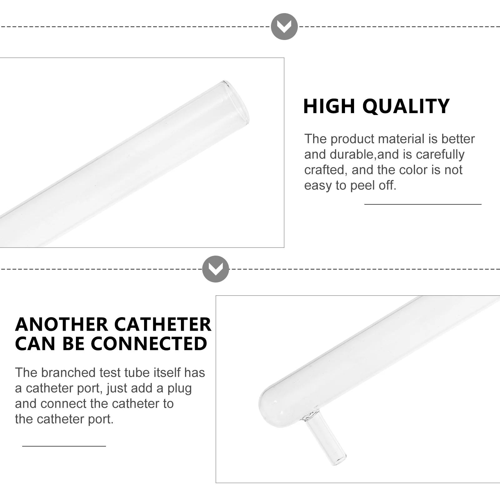 5 قطعة الدقة البورسليكات الزجاج النمل تربية أنابيب الجانب الذراع أنبوب اختبار للنمل المناظر الطبيعية وتجارب العلمية النمل