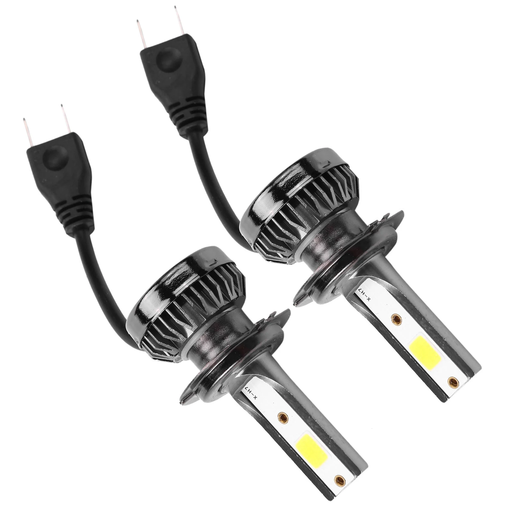 2Pcs Mini 1400W LED Headlight Bulbs Conversion Kit FOG Driving Light Hi-Low Lamps DRL 6000K White-Plug and Play(H7)