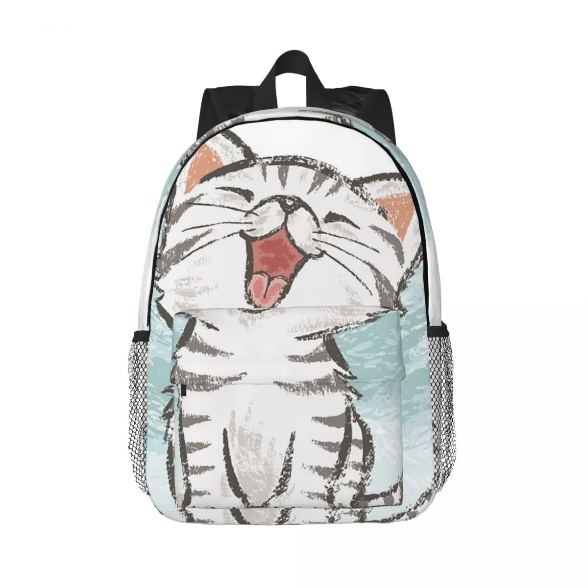 

American Shorthair Happy Backpacks Boys Girls Bookbag Fashion Students School Bags Travel Rucksack Shoulder Bag Large Capacity
