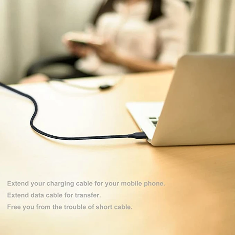 USB 2.0 Extension Cable 4-core USB Port Extender Hub Data Power Cord Dropshipping