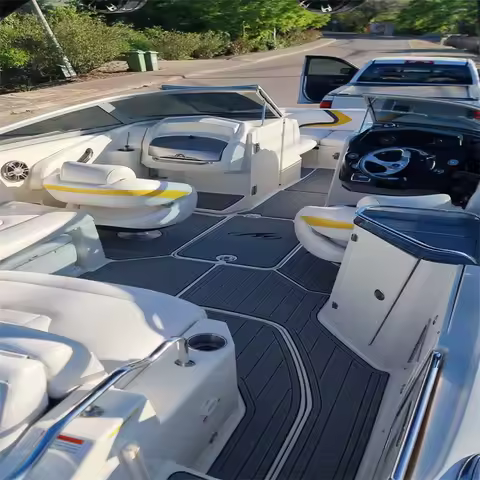 2011-2018 Monterey M3 Cockpit Pad Boat EVA Foam Faux Teak Deck Floor Mat