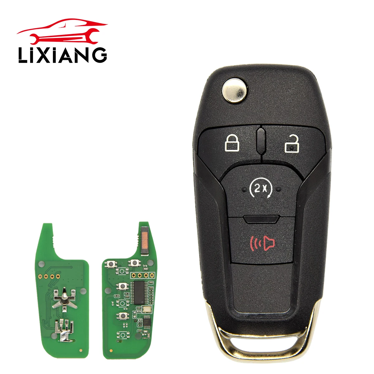 LIXIANG 4 lèvent 902MHz ID49 Puce pour Ford F-150 F-250 F-350 2015 2016 2017 2018 2019 2020 Auto Flip Clé À Distance Fob N5F-A08TDA