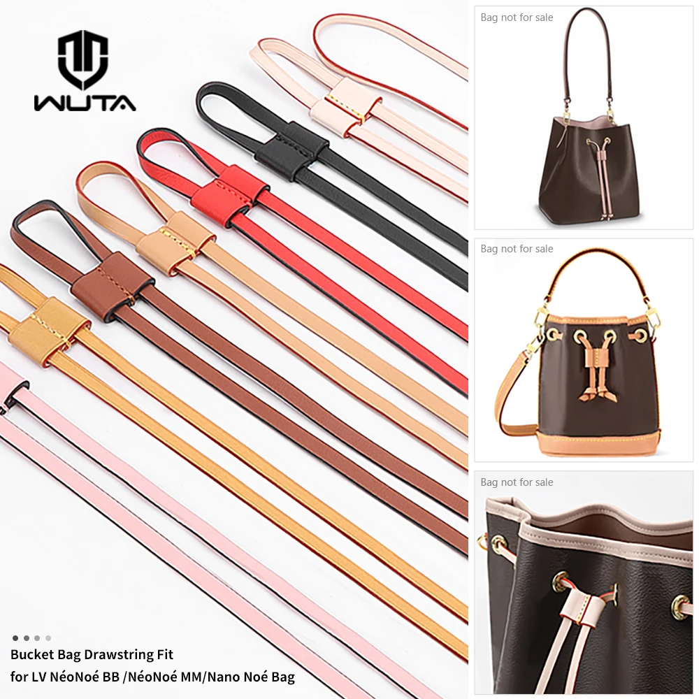 WUTA Bag Straps Drawstring for LV Noe BB nano Petit Bucket Bags Shoulder 100% Genuine Bag Accessories Replacement Tension Cords