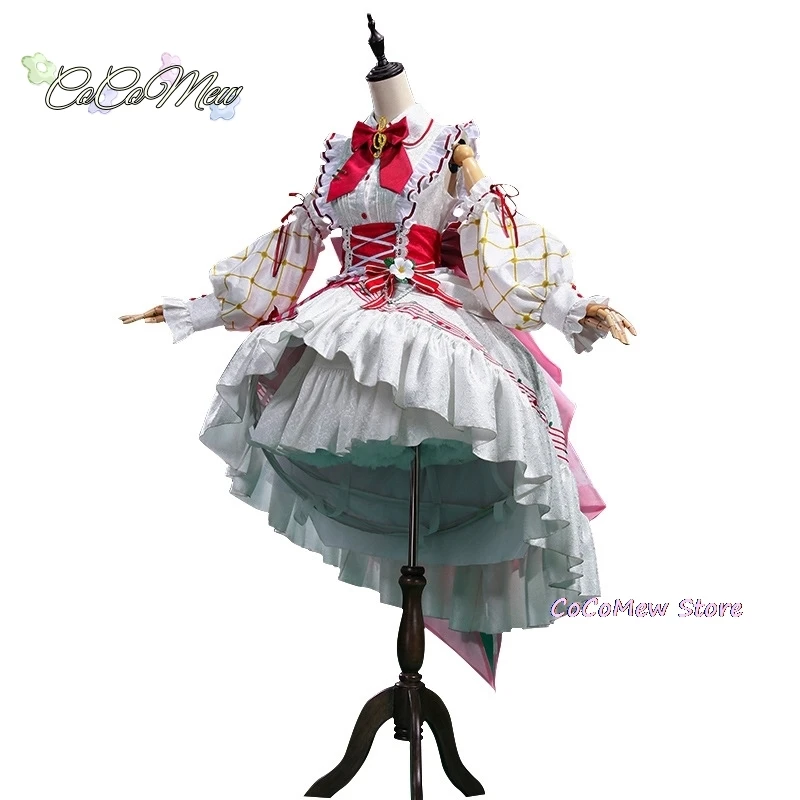 mikuu 15th Anniversary Strawberry Dresses Cosplay Costume Woman Anime mikuu Roleplay Sets Dress mikuu Cosplay Clothes