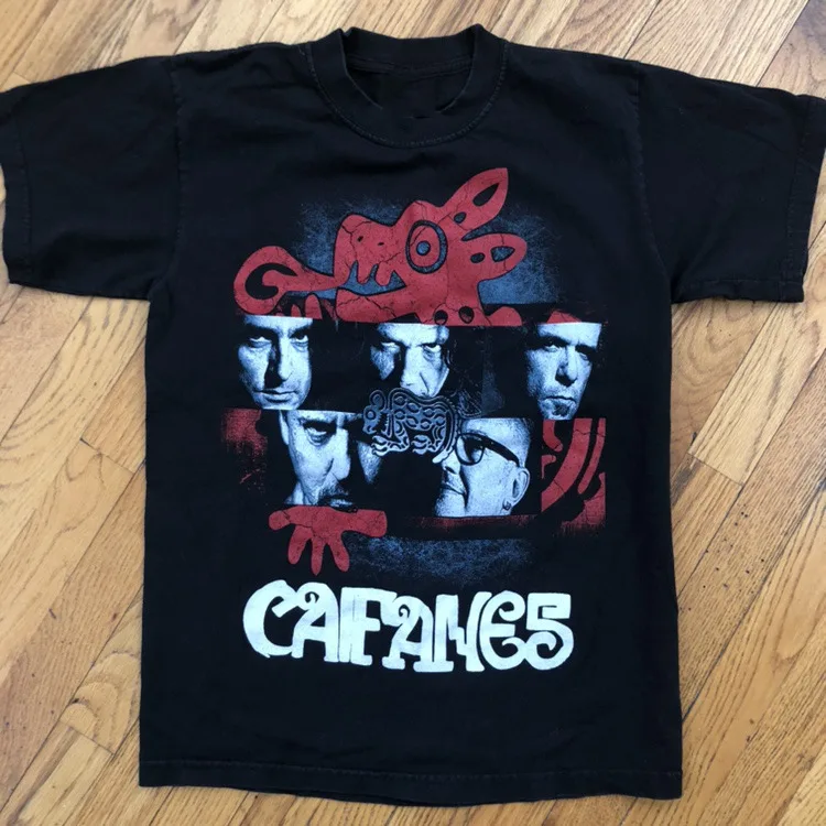 Caifanes Band Black T shirts Cotton Shirt S 4Xl