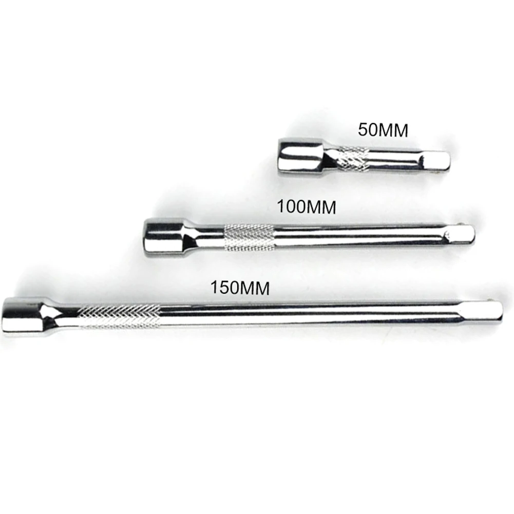 1/4‘’ Drive Socket Extension Bar Ratchet Wrench Extender Extension Rod 50/100/150mm Sleeve Connecting Rod Hand Tools Accessories