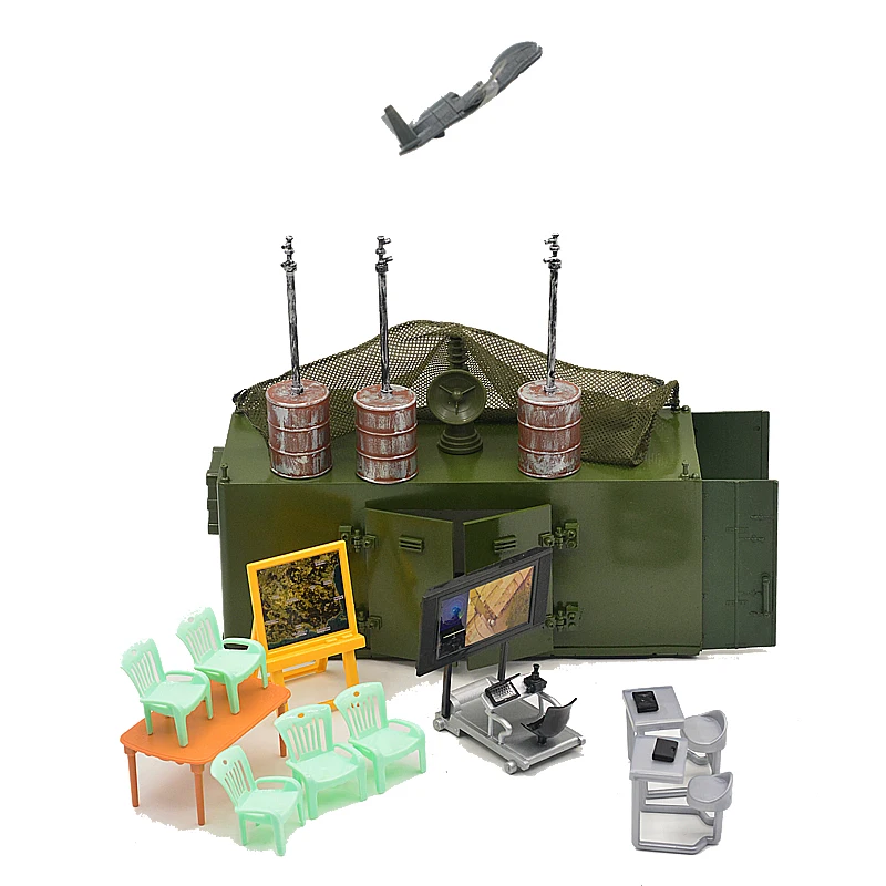 1:18 Scale Soldier Military Scene Drone Base Model Special Forces For 3.75‘’ Action Figure Scene Collection Display DIY Toys