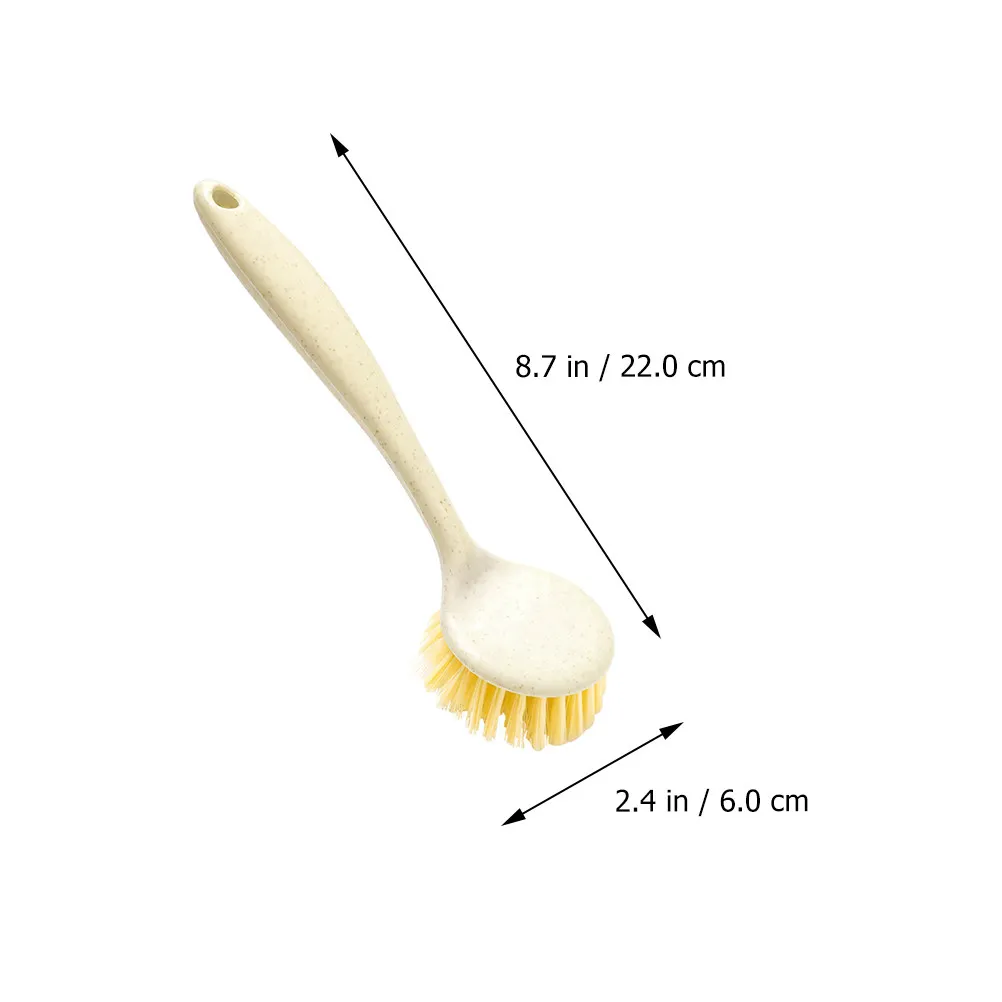 4Pcs Lightweight Pan Brushes Handle Dish Cleaning Set PP Material for Kitchen Sinks Pots Frying Pans Bathtubs Tiles Carpets