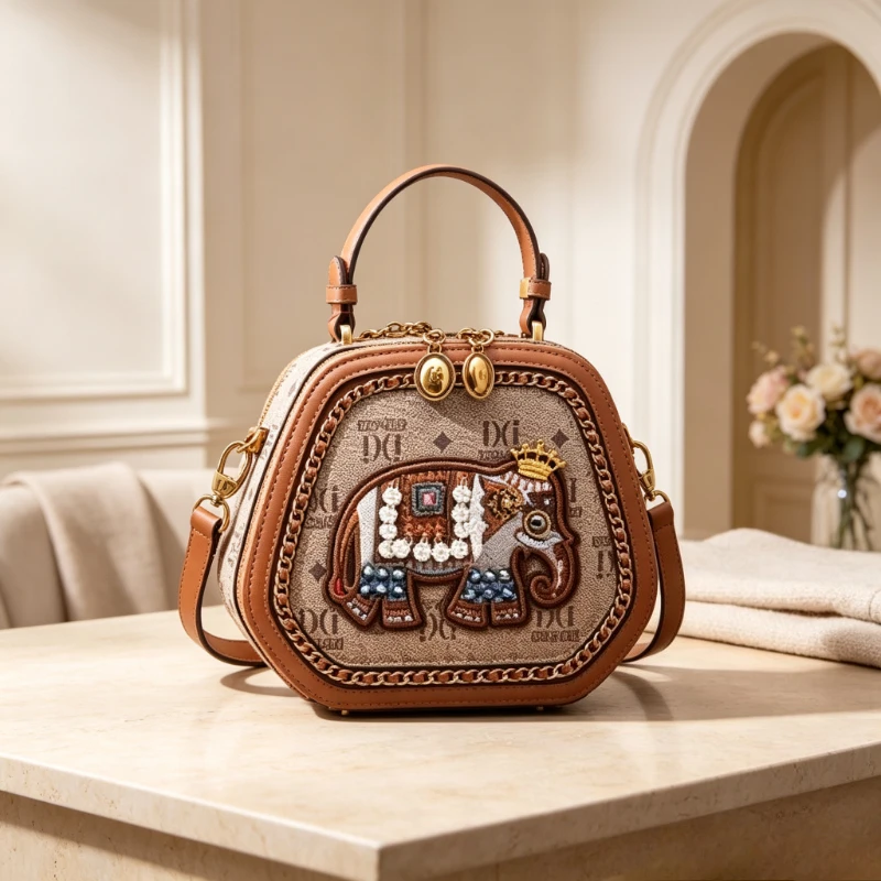 Chic Leather Messenger Bag For Women Designer Crossbody Shoulder Tote Handbags Elegant Ladies Purse Water-Resistant Daily Use